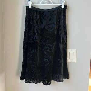 Velvet Midi Skirt Ann Taylor